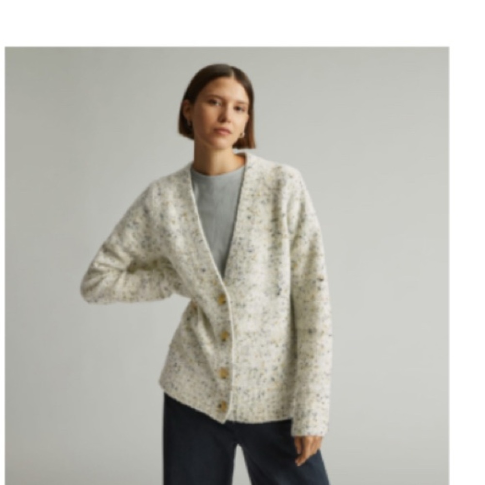 Everlane confetti cardigan